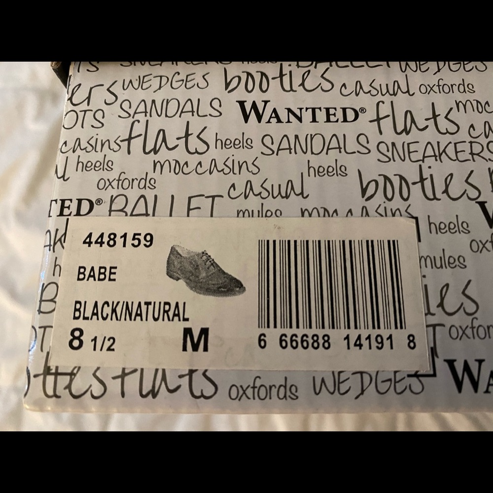 Wanted brand, black, size 8.5